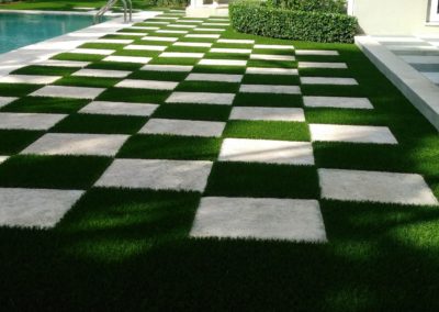 artificial grass for home with pavers