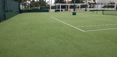 synthetic turf tennis courts