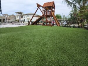 fake grass playground for home