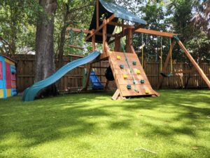 Artificial play set turf