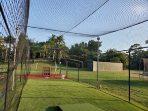 Astro turf batting cage