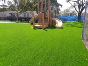 Personalized playground grass