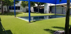 Affordable synthetic lawn systems