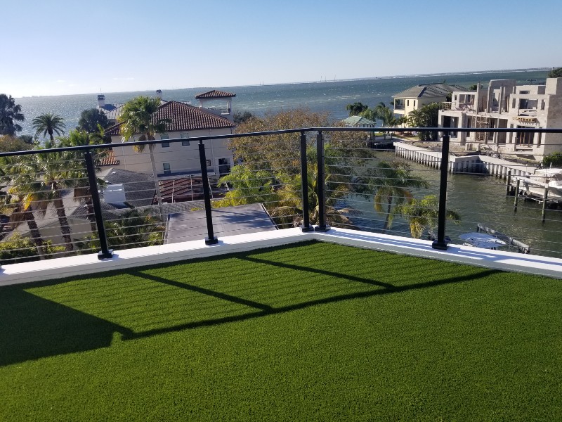 artificial grass on balconies