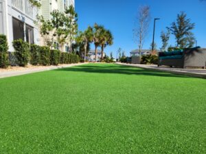 Residential outdoor turf designs