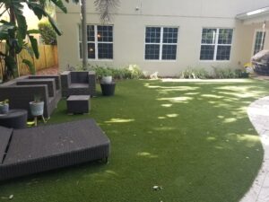 artificial turf installation