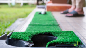 astro turf on a small mini golf