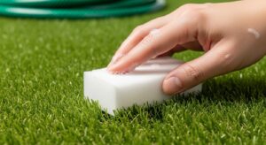 how-to-clean-artificial-grass-stains-soap-water